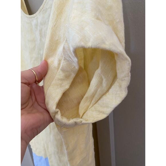 C&C California 100% Linen Button summer dress - Picture 8 of 11